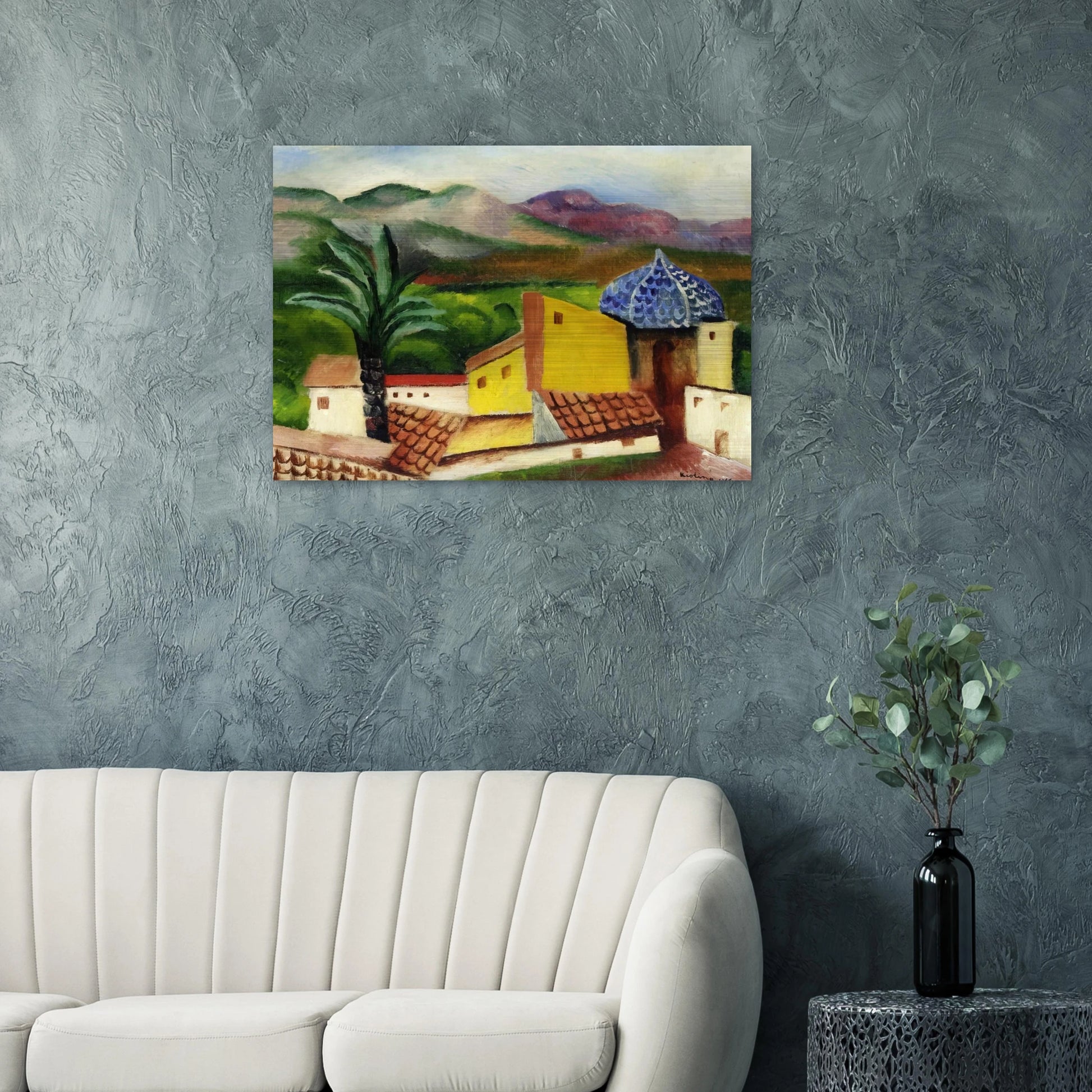 SAGUNTO 1916 - Moise Kisling Brushed Aluminum Print - 70x100 cm / 28x40 inches | Moise Kisling Aluminum Print | Moise Kisling Prints