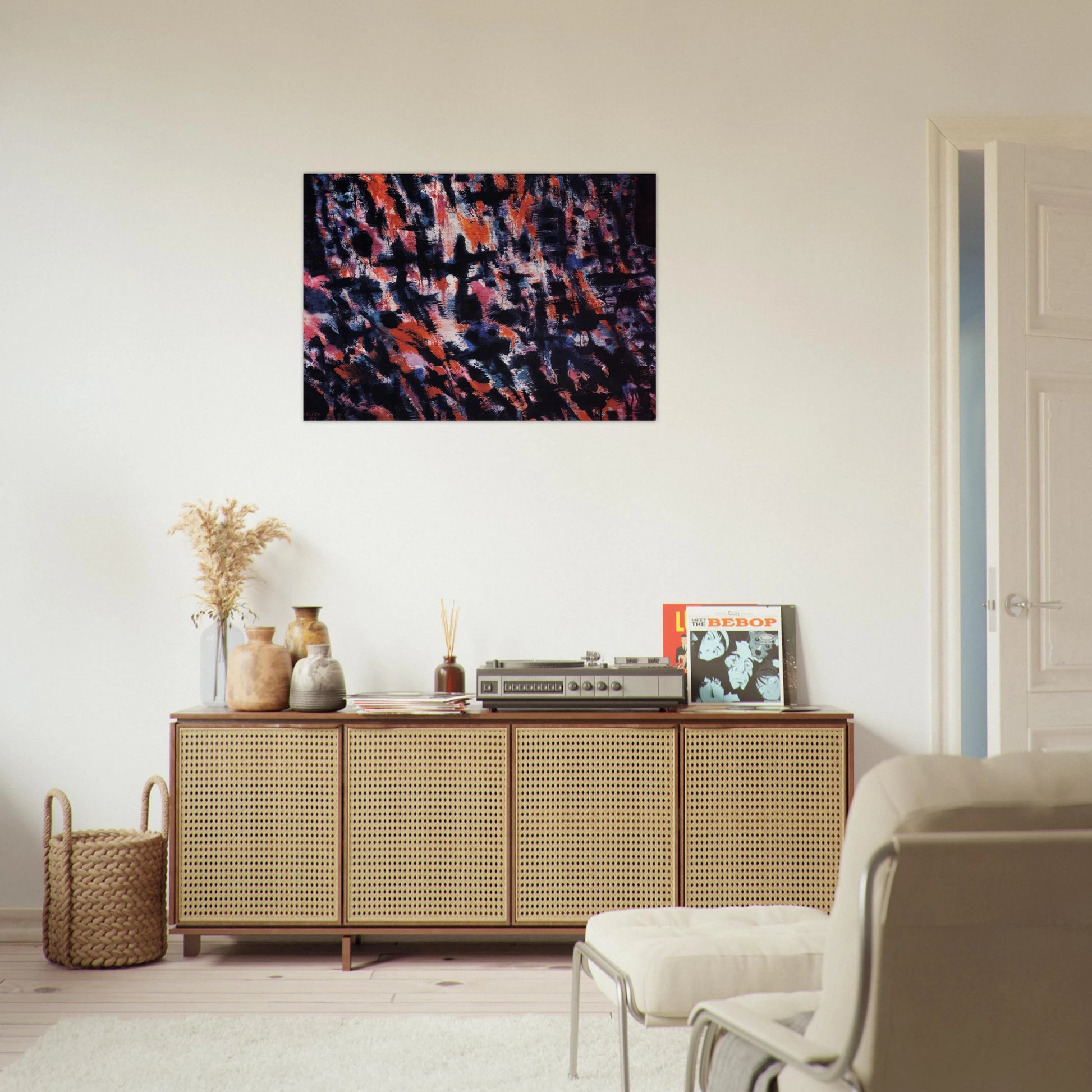 Passion - 1982 - Alfred Manessier Brushed Aluminum Print - 70x100 cm / 28x40 inches | Alfred Manessier Aluminum Print | Alfred Manessier Prints