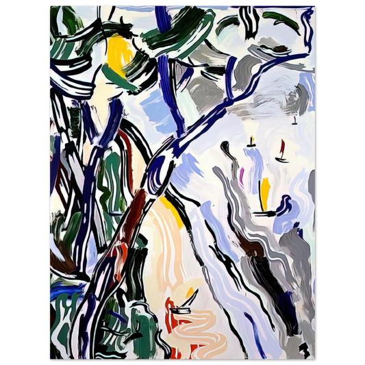 Roy Lichtenstein - SAILBOATS 1985  75x100 cm / 30x40inches Fine Art Poster