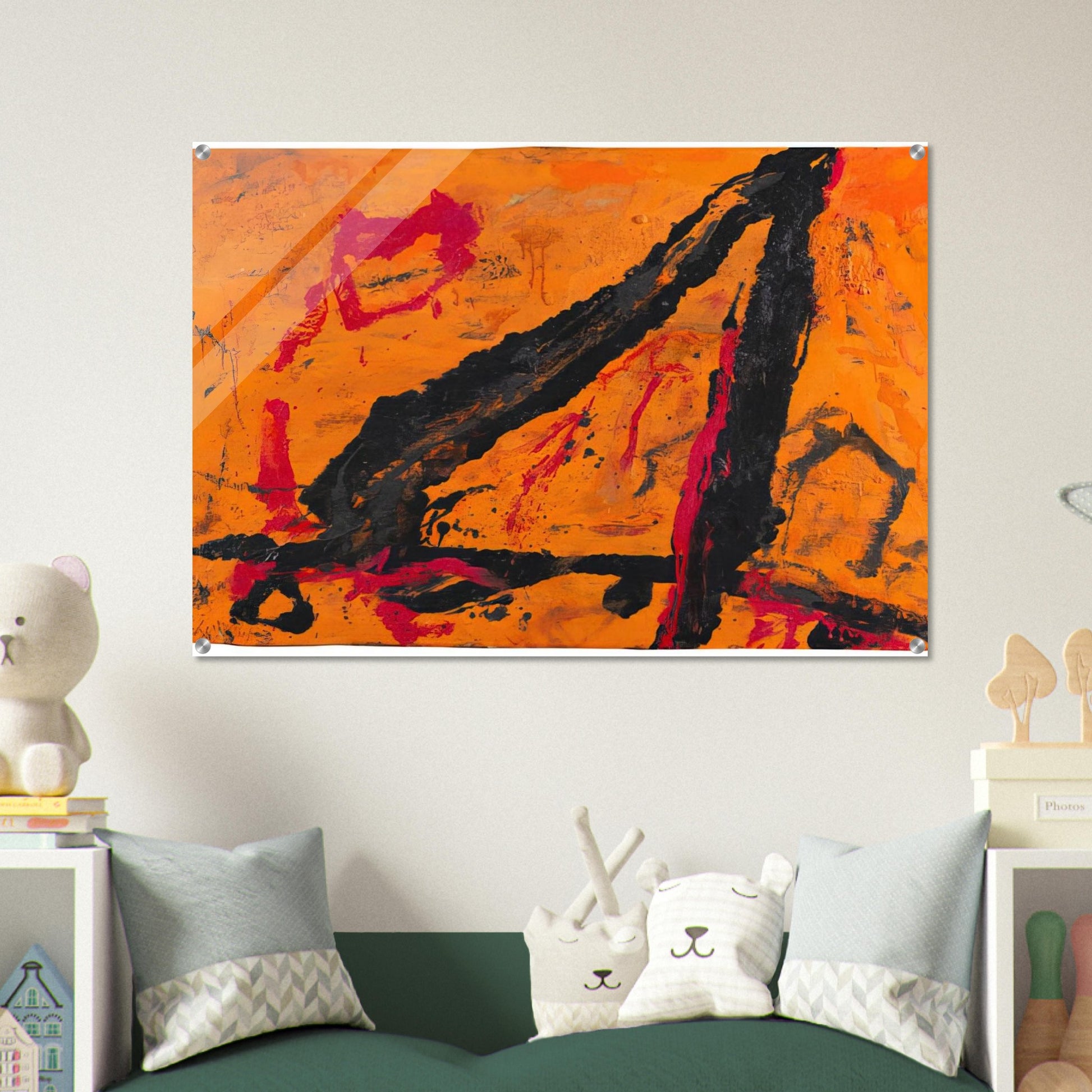 Timra - 1989 - Emil Schumacher Acrylic Print - 70x100 cm / 28x40″ inches