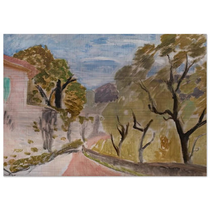 PAYSAGE OU RUE DANS LE MIDI 1918 - Henri Matisse Brushed Aluminum Print - 70x100 cm / 28x40 inches | Henri Matisse Aluminum Print | Henri Matisse Prints