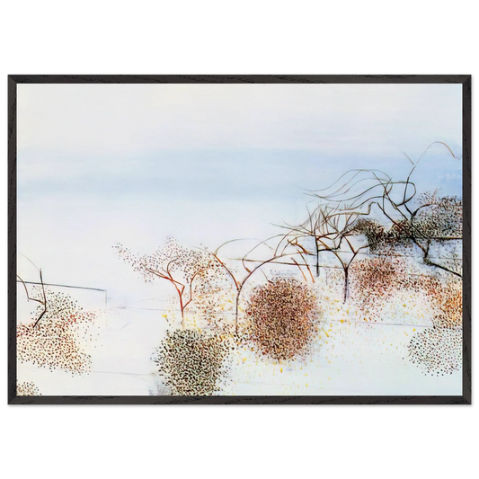 HANGING GARDENS OF HAMMERSMITH NO 2 1949 - Victor Pasmore 70x100 cm / 28x40 inches Framed Art Print – Black Wooden Frame