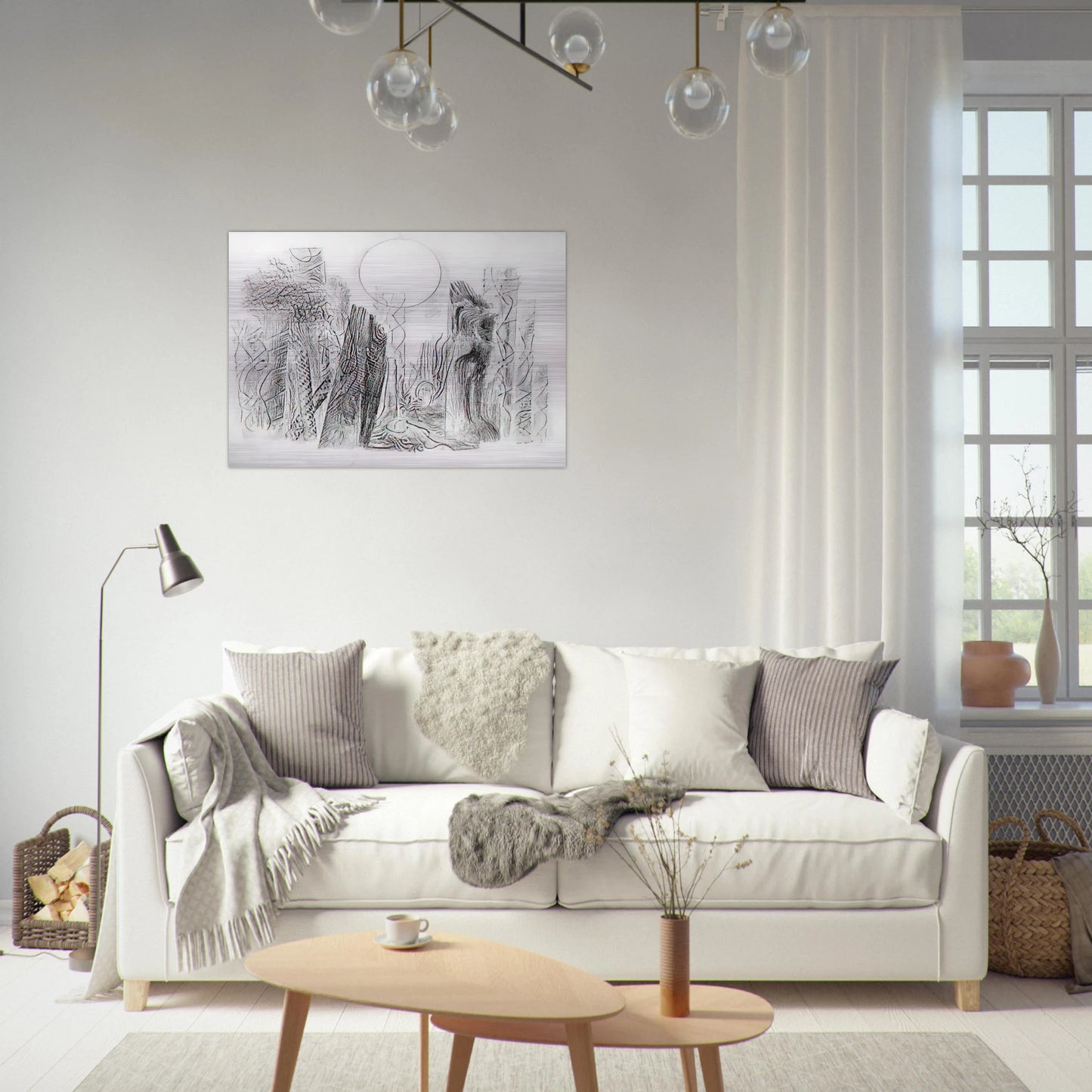 Petrified Forest - Max Ernst Brushed Aluminum Print - 70x100 cm / 28x40 inches | Max Ernst Aluminum Print | Max Ernst Prints
