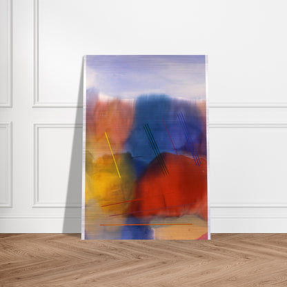 Free Spirit - 1991 - Ronnie Landfield Brushed Aluminum Print - 70x100 cm / 28x40 inches | Ronnie Landfield Aluminum Print | Ronnie Landfield Prints