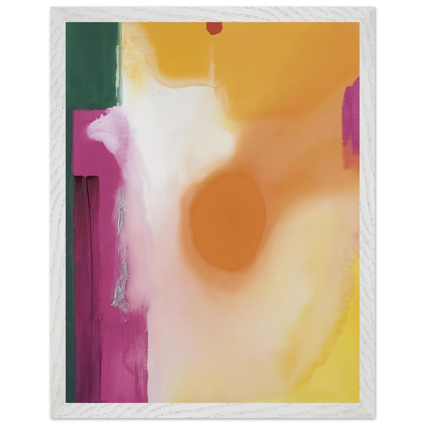 Helen Frankenthaler - Bullseye - 1989 Wall art - A3 (29.7 x 42  cm) - Premium Wooden Framed Poster With Fine Art Paper-canvas - White frame