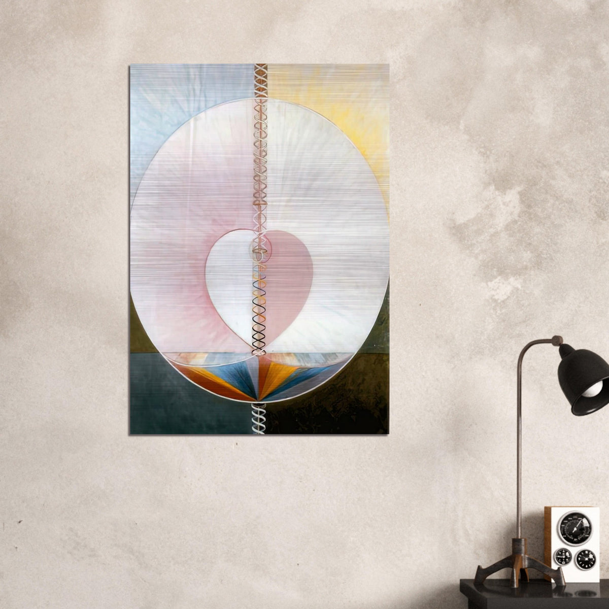 WHAT A HUMAN BEING IS 1910 - Hilma af Klint Brushed Aluminum Print - 70x100 cm / 28x40 inches | Hilma af Klint Aluminum Print | Hilma af Klint Prints