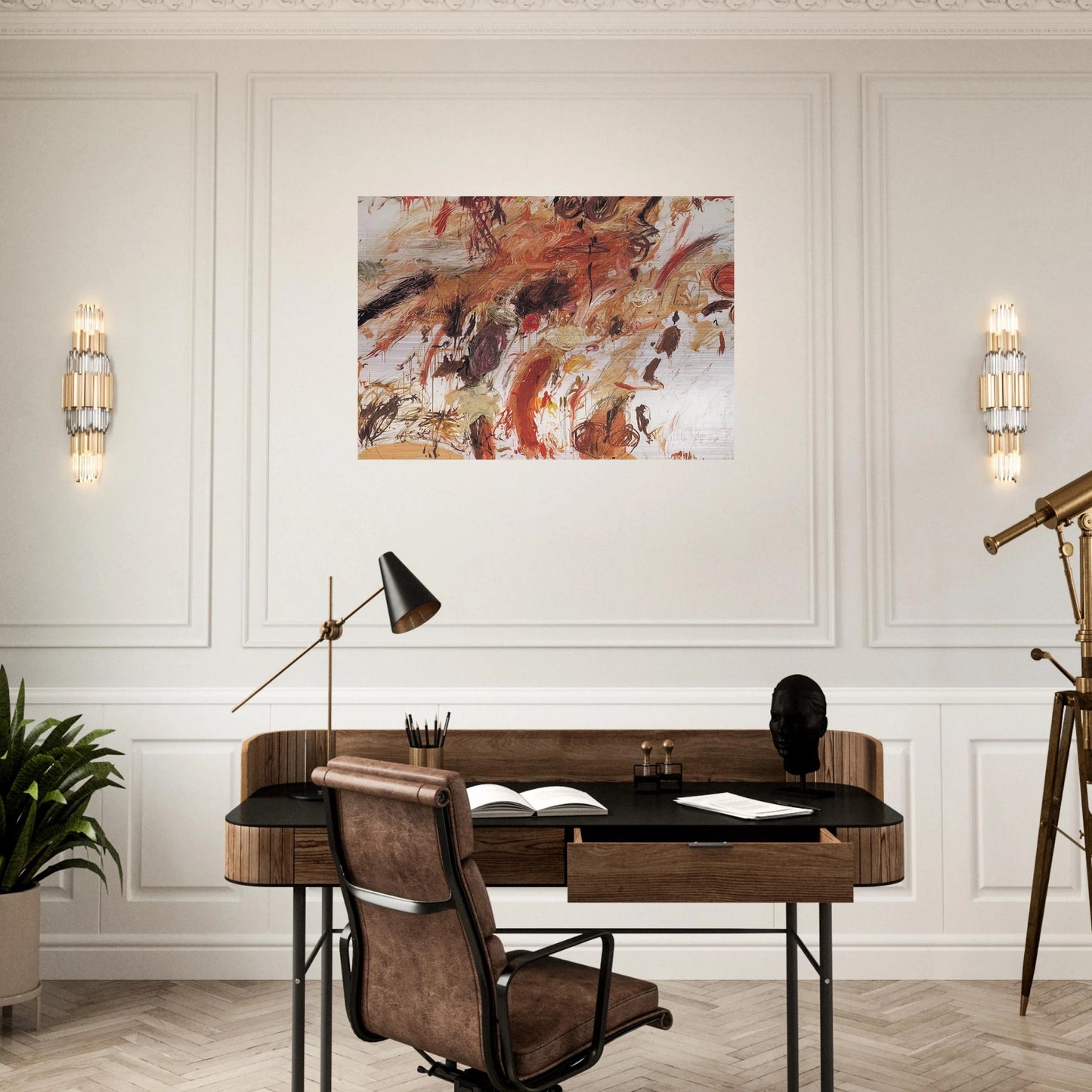 Ferragosto V - Cy Twombly Brushed Aluminum Print - 70x100 cm / 28x40 inches | Cy Twombly Aluminum Print | Cy Twombly Prints