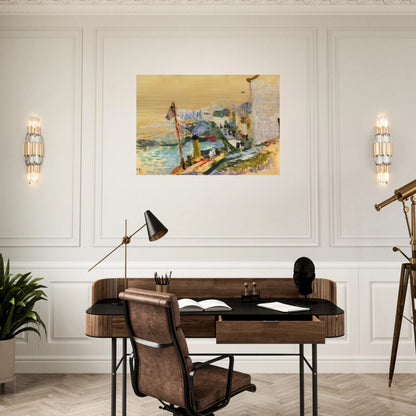 THE PORT OF BELLE ISLE SUR MER 1897 - Henri Matisse Brushed Aluminum Print - 70x100 cm / 28x40 inches | Henri Matisse Aluminum Print | Henri Matisse Prints