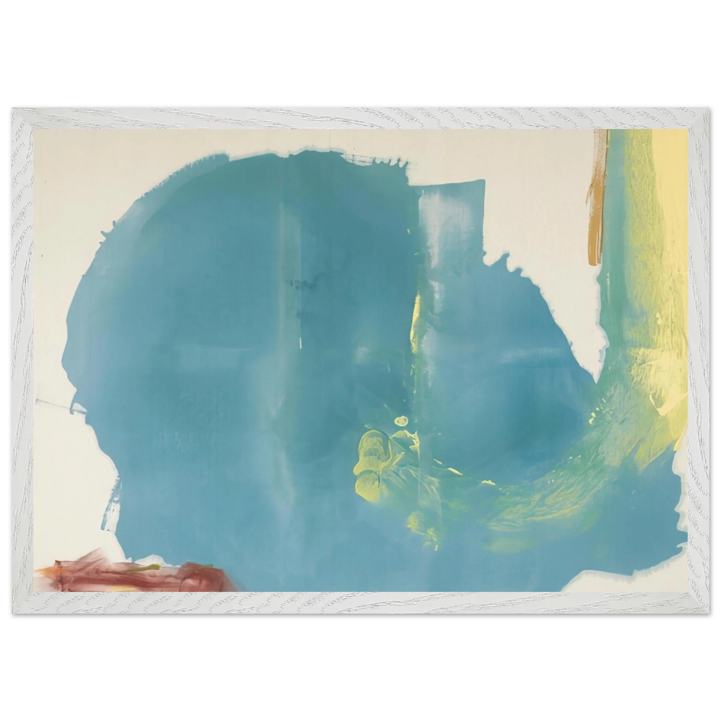 Helen Frankenthaler - Where Necessary - 1977 Wall art - A1 (59.4 x 84.1  cm) - Premium Wooden Framed Poster With Fine Art Paper-canvas - Black frame