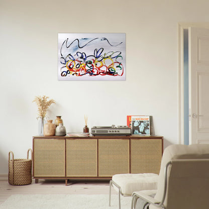 Acerbo - 1983 - Mario Schifano Brushed Aluminum Print - 70x100 cm / 28x40 inches | Mario Schifano Aluminum Print | Mario Schifano Prints