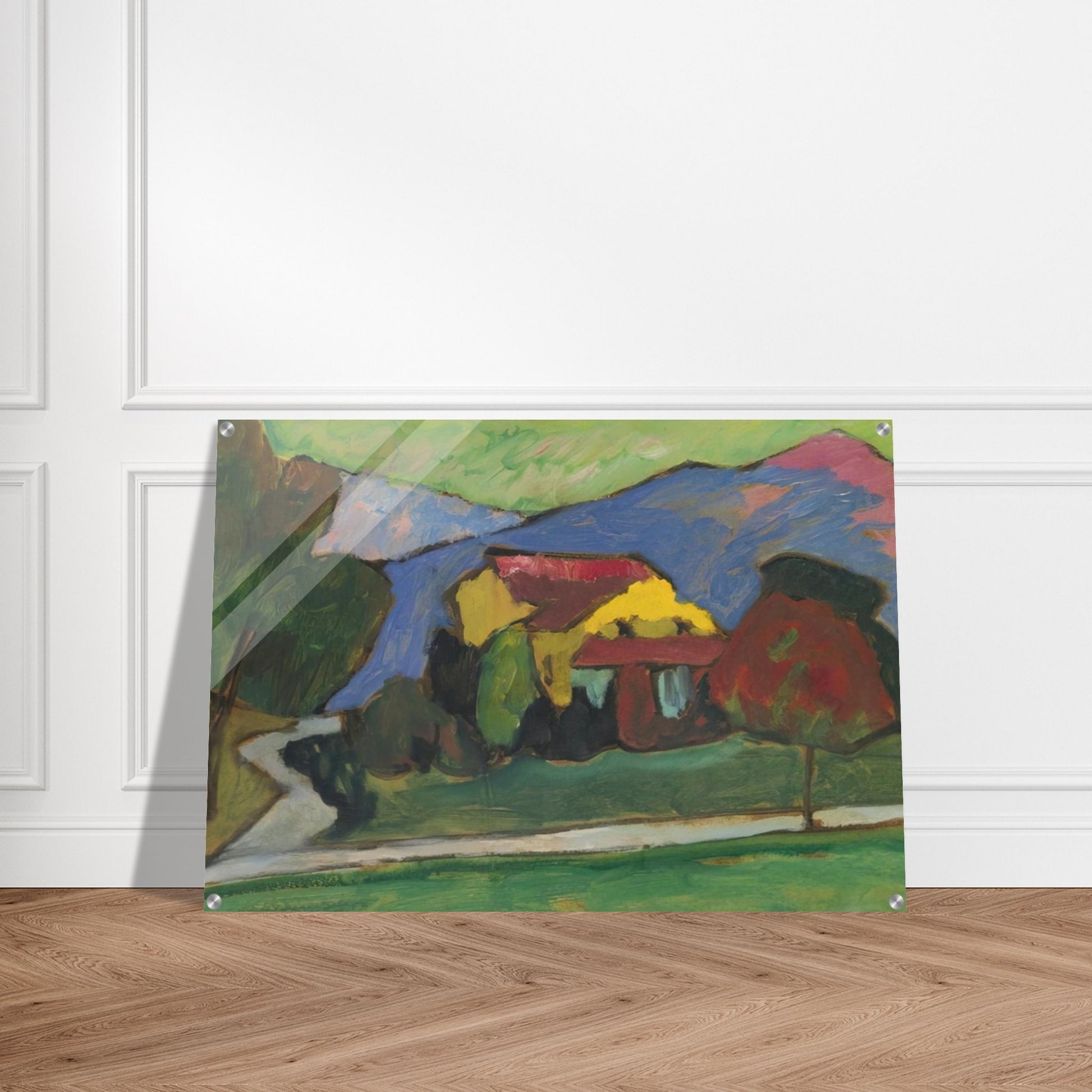 THE YELLOW HOUSE 1908 - Gabriele Munter Acrylic Print - 70x100 cm / 28x40″ inches