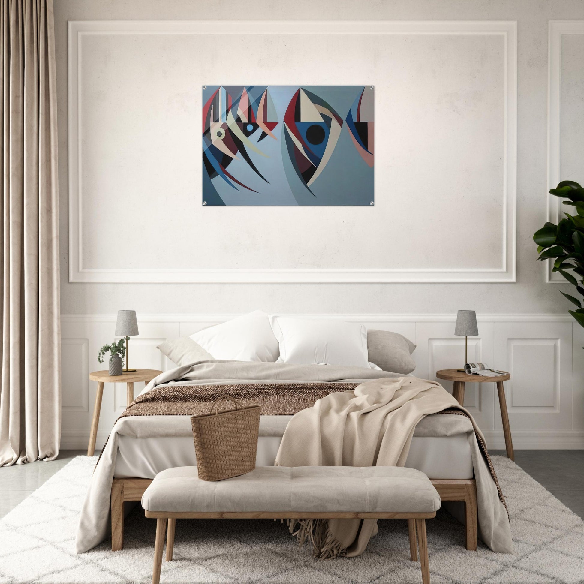 Untitled - 1956 - Karl Benjamin Acrylic Print - 70x100 cm / 28x40″ inches