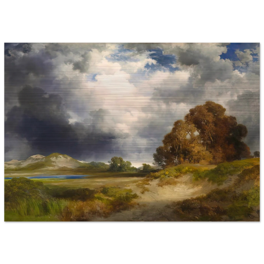 East Hampton - Thomas Moran Brushed Aluminum Print - 70x100 cm / 28x40 inches | Thomas Moran Aluminum Print | Thomas Moran Prints