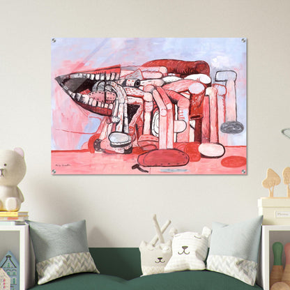 PAINTER S FORMS NO 2 1978 - Philip Guston Acrylic Print - 70x100 cm / 28x40″ inches | Philip Guston Wall Art | Philip Guston Prints