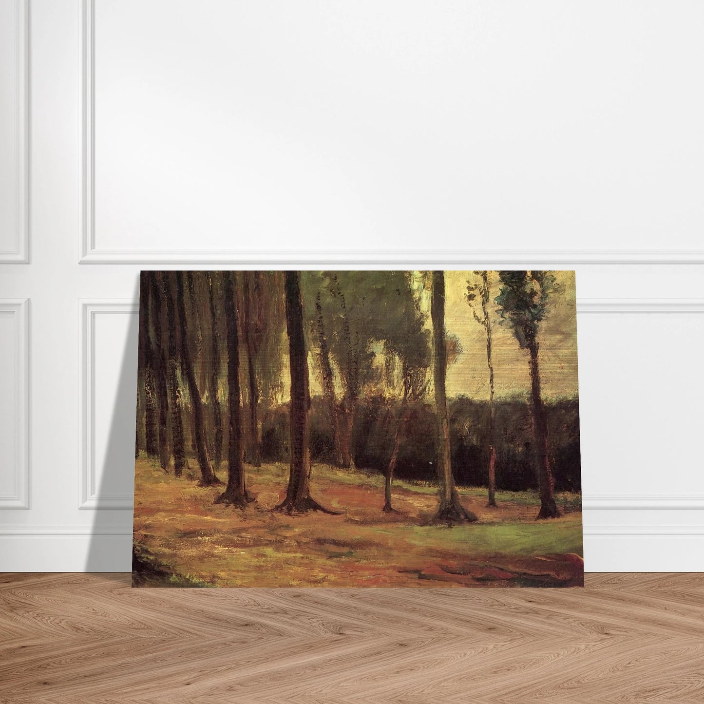 Edge of a Wood - Vincent van Gogh Brushed Aluminum Print - 70x100 cm / 28x40 inches | Vincent van Gogh Aluminum Print | Vincent van Gogh Prints