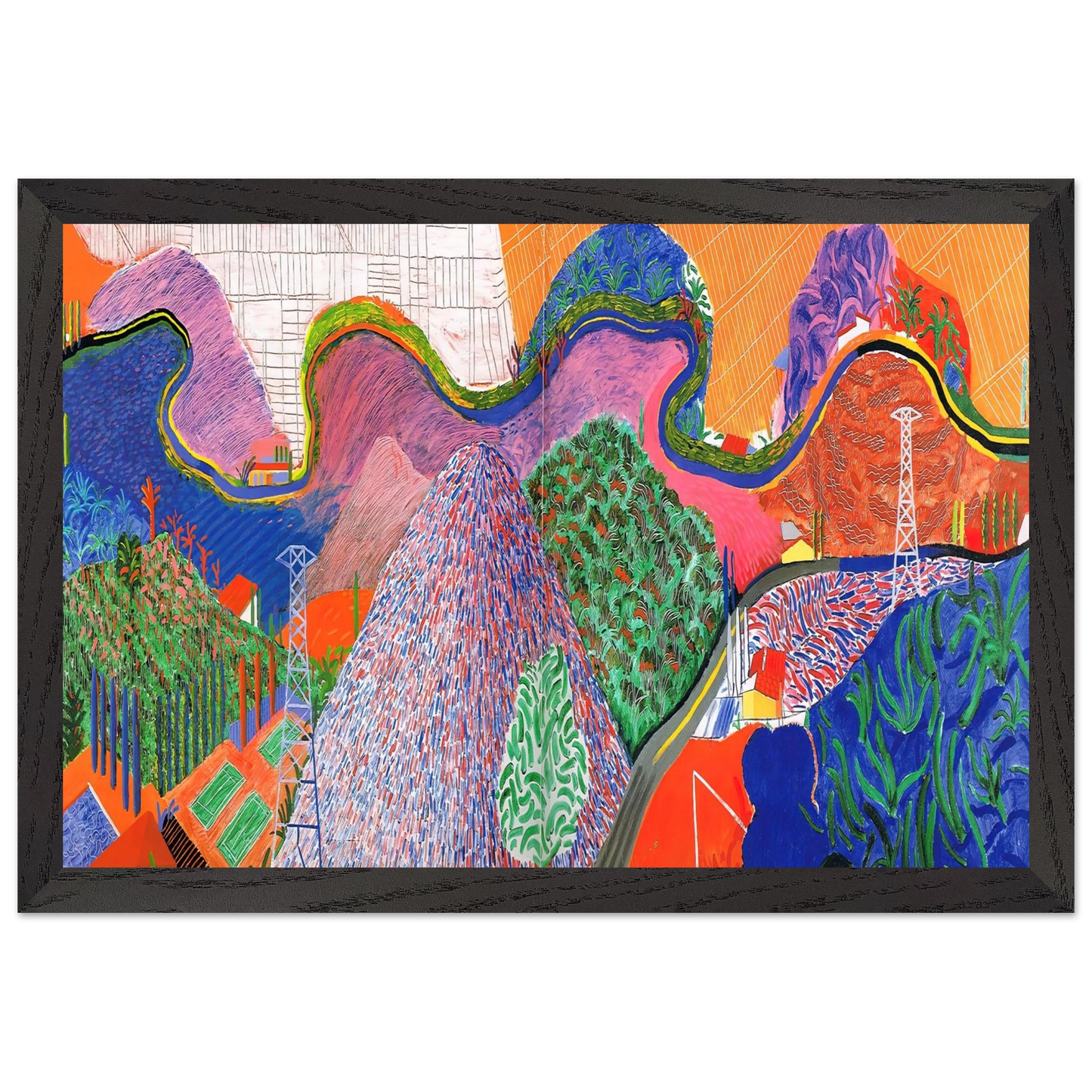 David Hockney - David Hockney Wall art - 50x70 cm / 20x28 inches - Fine Art Poster-canvas - -