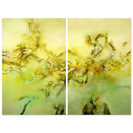 Zao Wou-Ki - 27 10 2002 2002  75x100 cm / 30x40inches Fine Art Poster