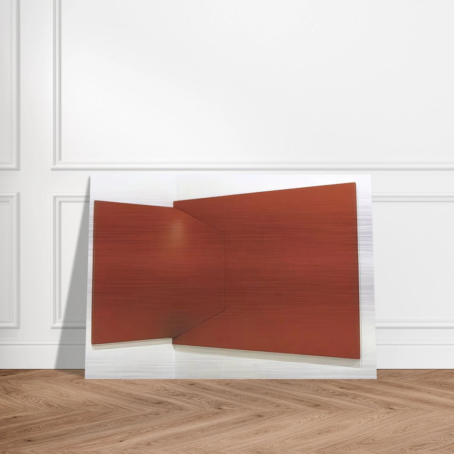 Dittico rosso - 1966 - Enrico Castellani Brushed Aluminum Print - 70x100 cm / 28x40 inches | Enrico Castellani Aluminum Print | Enrico Castellani Prints