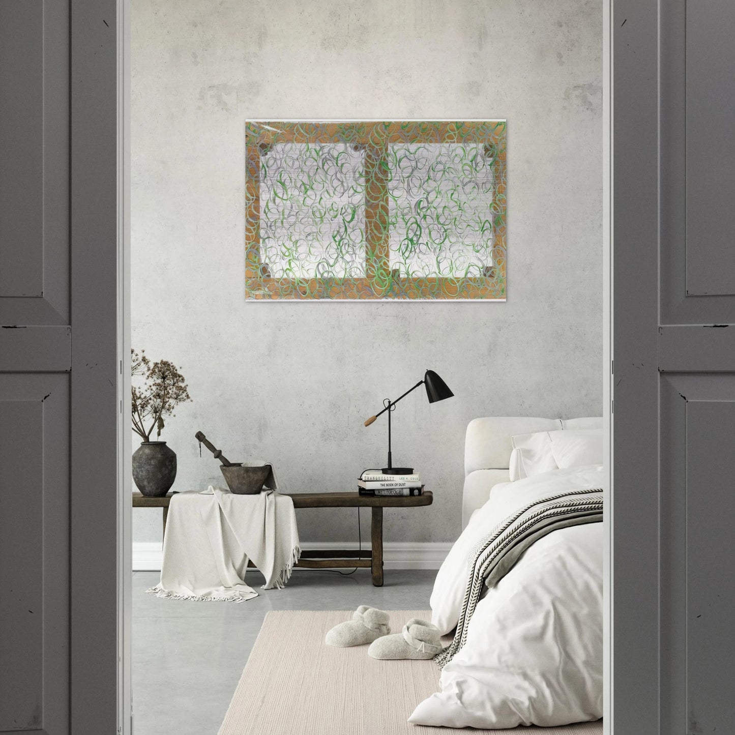 Verdeargento - 1969 - Carla Accardi Brushed Aluminum Print - 70x100 cm / 28x40 inches | Carla Accardi Aluminum Print | Carla Accardi Prints