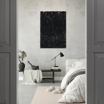 Untitled  Black Clouds  - Sam Francis Brushed Aluminum Print - 70x100 cm / 28x40 inches | Sam Francis Aluminum Print | Sam Francis Prints