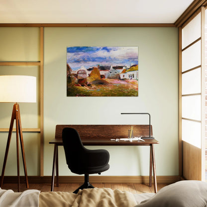 FARMYARD IN BRITTANY 1897 - Henri Matisse Brushed Aluminum Print - 70x100 cm / 28x40 inches | Henri Matisse Aluminum Print | Henri Matisse Prints