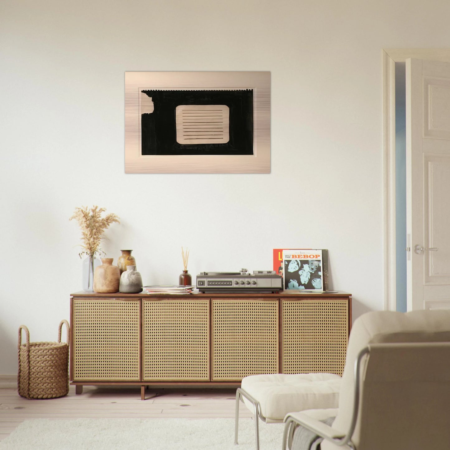 Untitled - 1962 - Donald Judd Brushed Aluminum Print - 70x100 cm / 28x40 inches | Donald Judd Aluminum Print | Donald Judd Prints