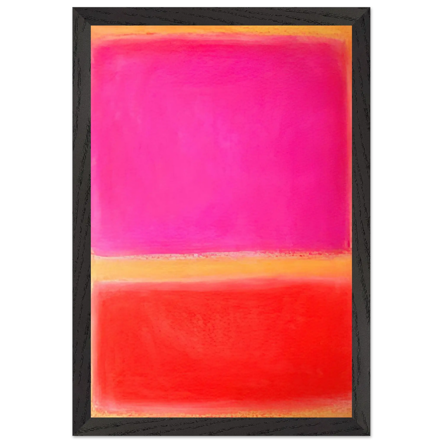 Helen Frankenthaler - Untitled - Color Field Painting Wall art - 15x20 cm / 6x8 inches - Premium Wooden Framed Poster With Fine Art Paper - Wood frame