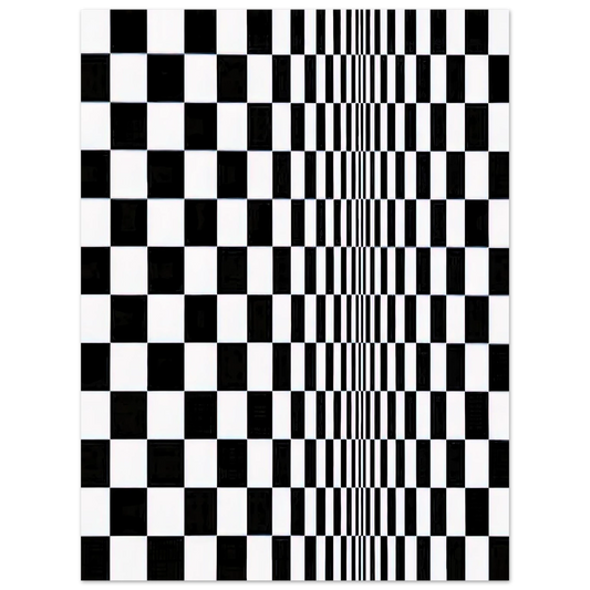Bridget Riley - MOVEMENT IN SQUARES 1961  75x100 cm / 30x40inches Fine Art Poster