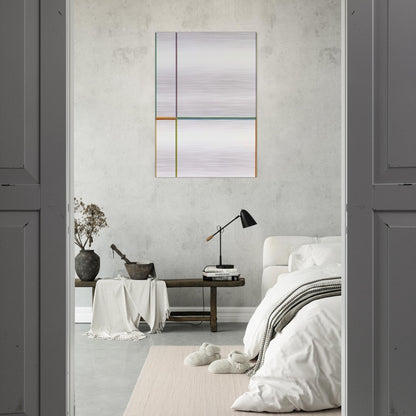 Doppelfarben in the cross 1-2-3-4 - 1968 - Max Bill Brushed Aluminum Print - 70x100 cm / 28x40 inches | Max Bill Aluminum Print | Max Bill Prints