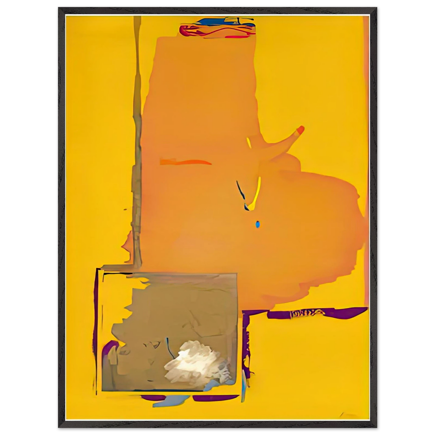 Helen Frankenthaler - Mardi Gras, 1987- Wall Art - 60x80 cm / 24x32 inches - Fine Art Poster-canvas - -