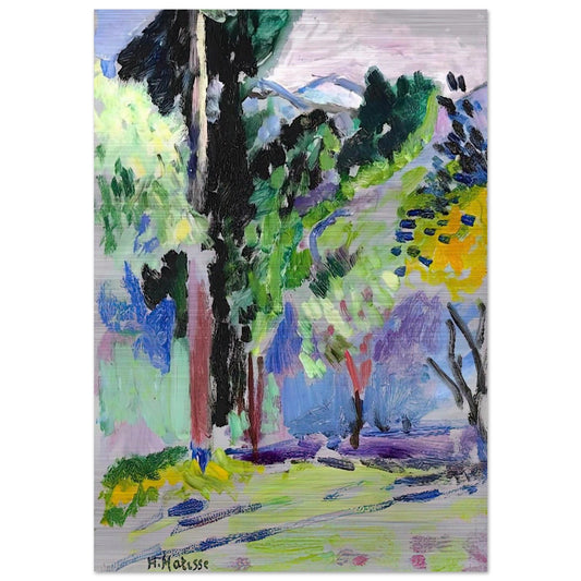 PAYSAGE A COLLIOURE 1905 - Henri Matisse Brushed Aluminum Print - 70x100 cm / 28x40 inches | Henri Matisse Aluminum Print | Henri Matisse Prints