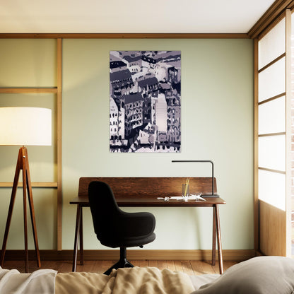 TOWNSCAPE 1969 2 - Gerhard Richter Brushed Aluminum Print - 70x100 cm / 28x40 inches | Gerhard Richter Aluminum Print | Gerhard Richter Prints