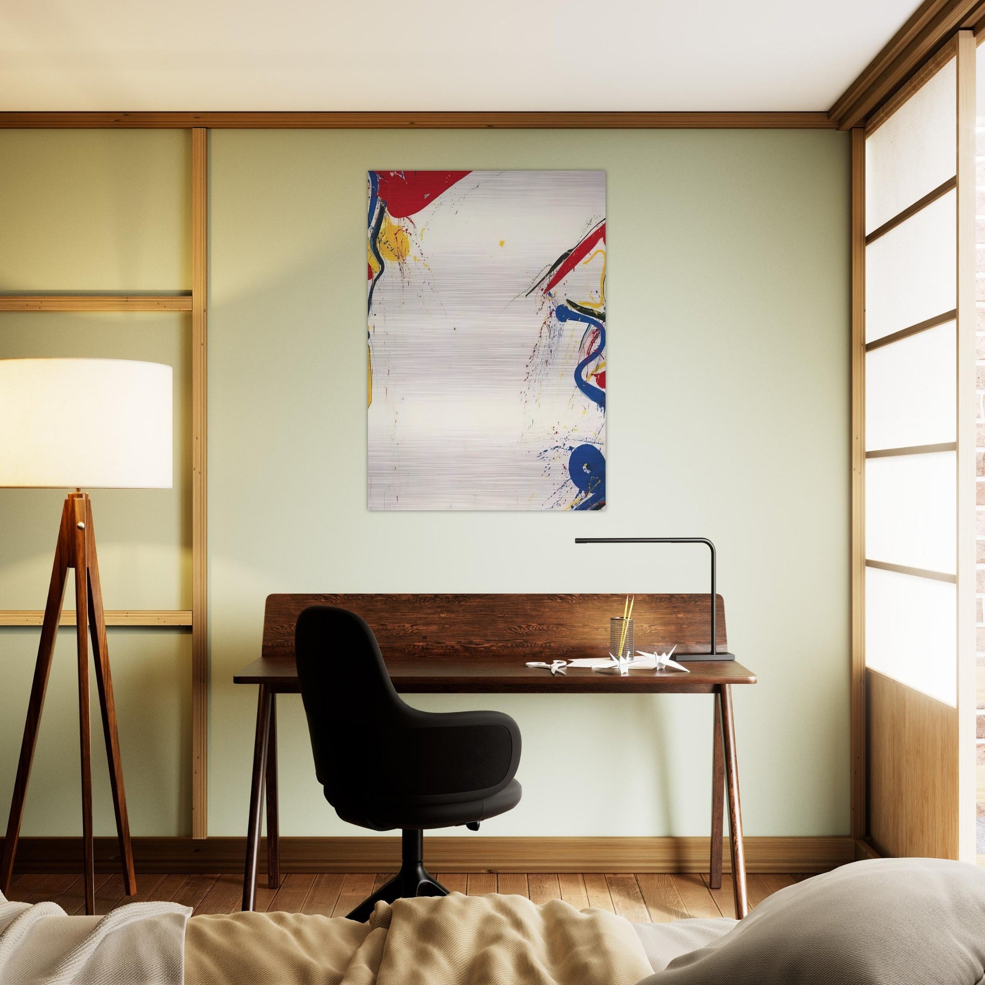 When White - Sam Francis Brushed Aluminum Print - 70x100 cm / 28x40 inches | Sam Francis Aluminum Print | Sam Francis Prints
