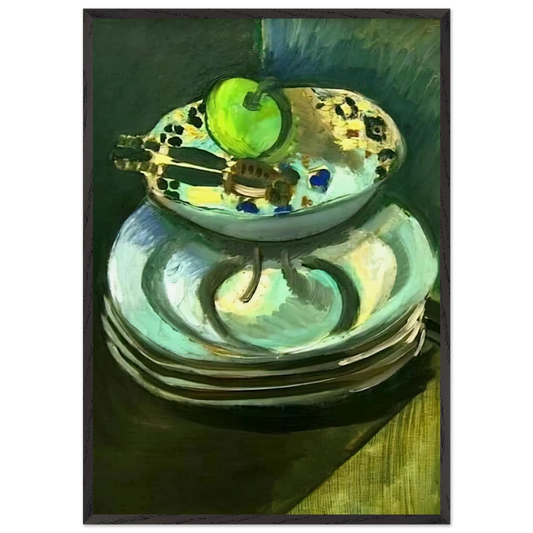 STILL LIFE WITH NUTCRACKER 1916 - Henri Matisse 70x100 cm / 28x40 inches Framed Art Print – Black Wooden Frame