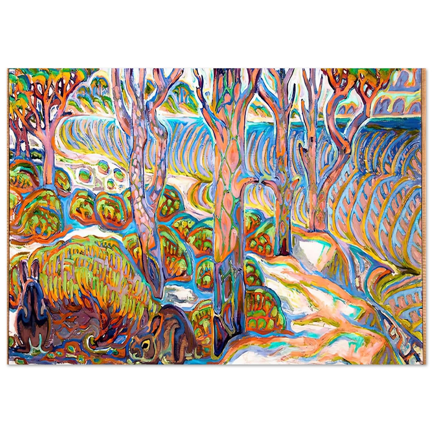 Walter Inglis Anderson - Walter Anderson Wall art - 15x20 cm / 6x8 inches - Premium Wooden Framed Poster With Fine Art Paper-canvas - White frame