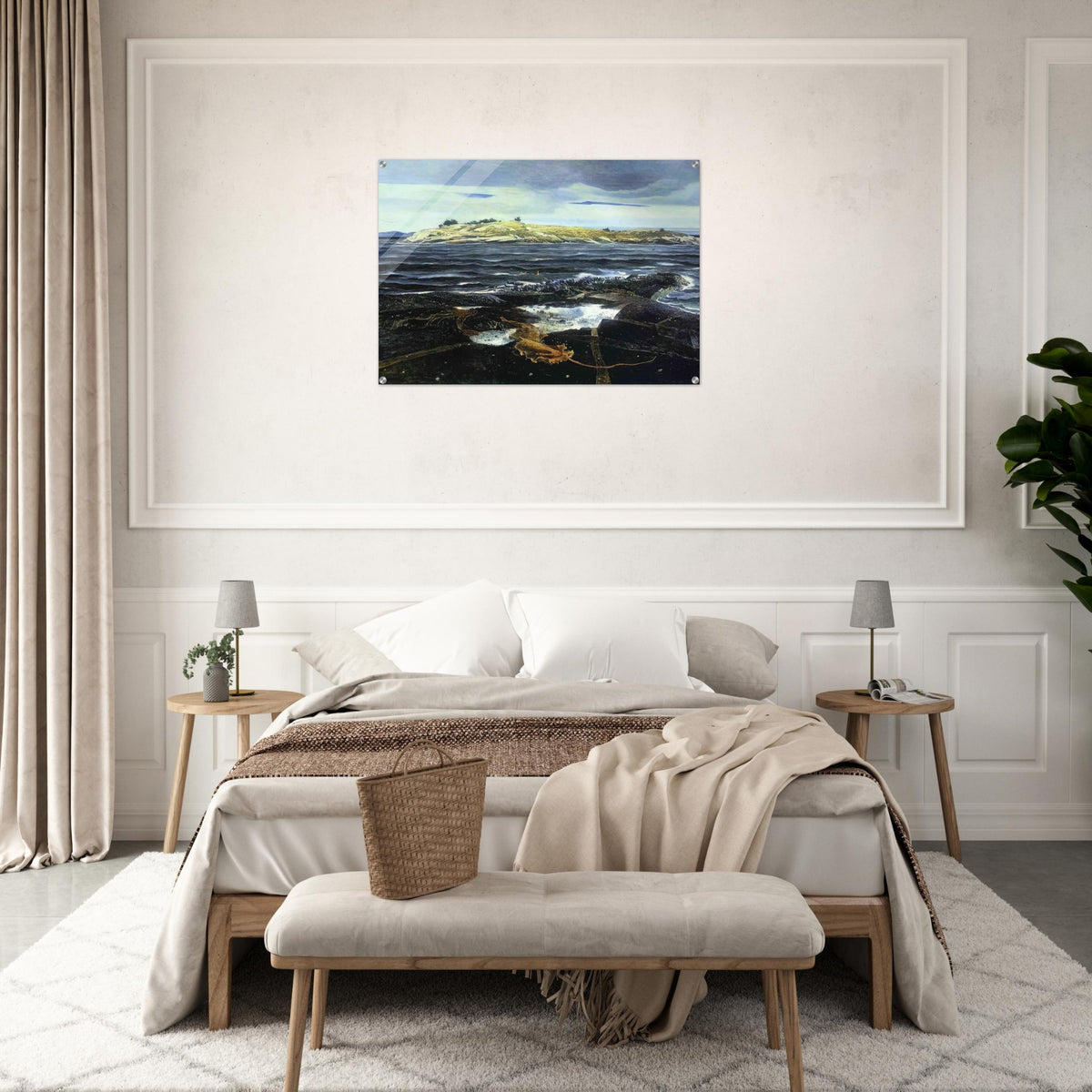 LITTLE CALDWELLS ISLAND - Andrew Wyeth Acrylic Print - 70x100 cm / 28x40″ inches | Andrew Wyeth Wall Art | Andrew Wyeth Prints