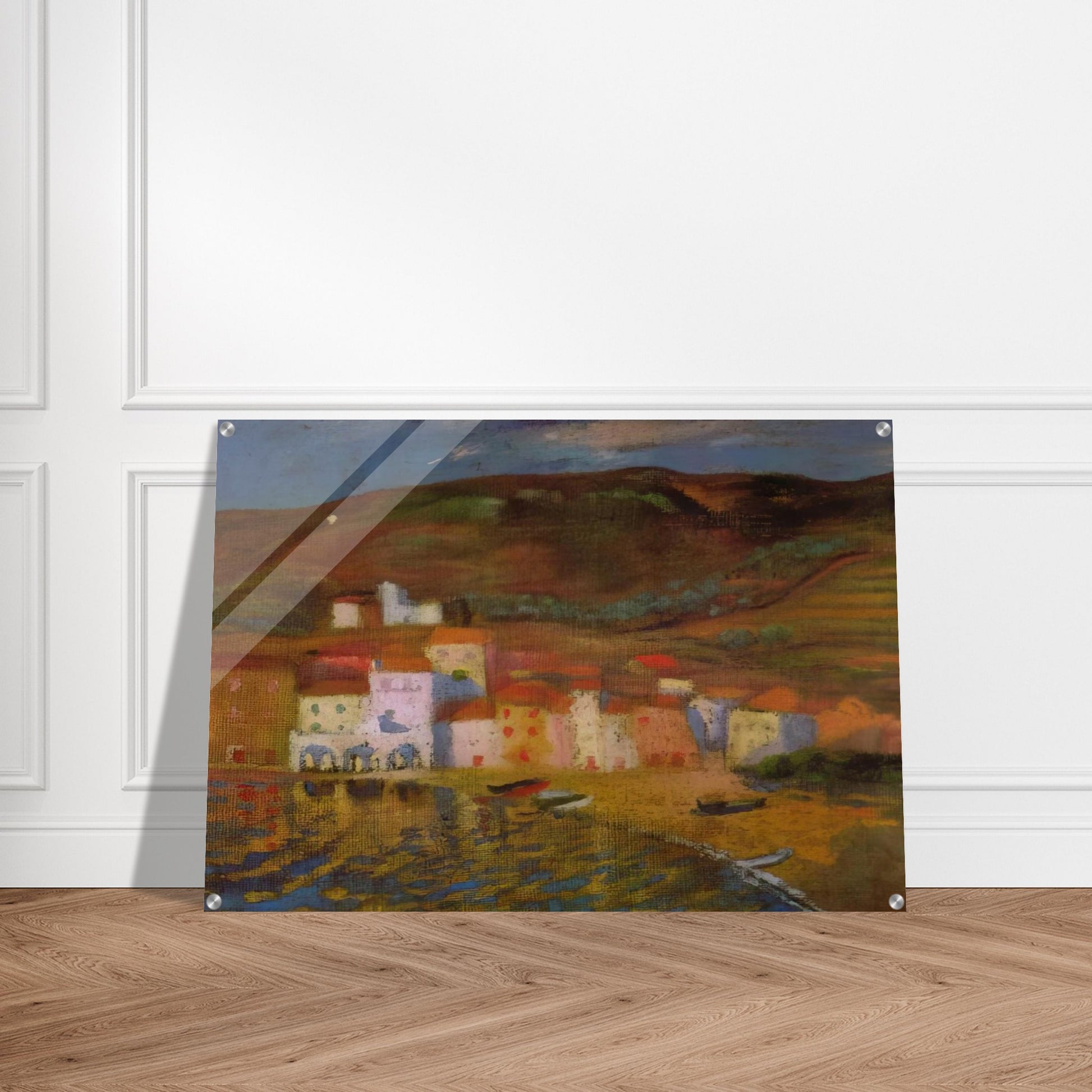 PORTDOGUE AND MOUNT PANI FROM AYUNTAMIENTO - Salvador Dali Acrylic Print - 70x100 cm / 28x40″ inches