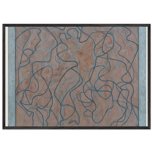 Polke Letter - 2011 - Brice Marden 70x100 cm / 28x40 inches Framed Art Print – Black Wooden Frame