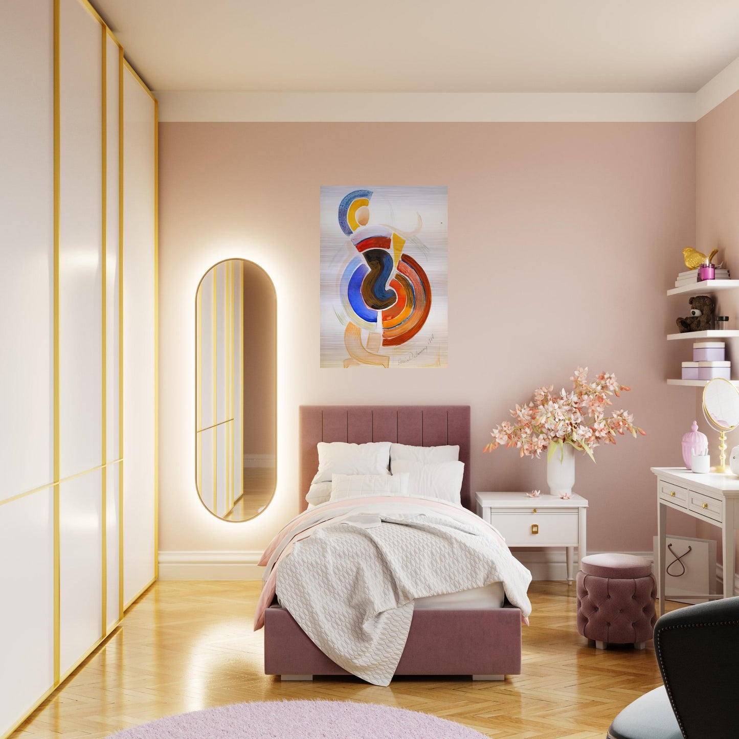 UTITLED - Sonia Delaunay Brushed Aluminum Print - 70x100 cm / 28x40 inches | Sonia Delaunay Aluminum Print | Sonia Delaunay Prints