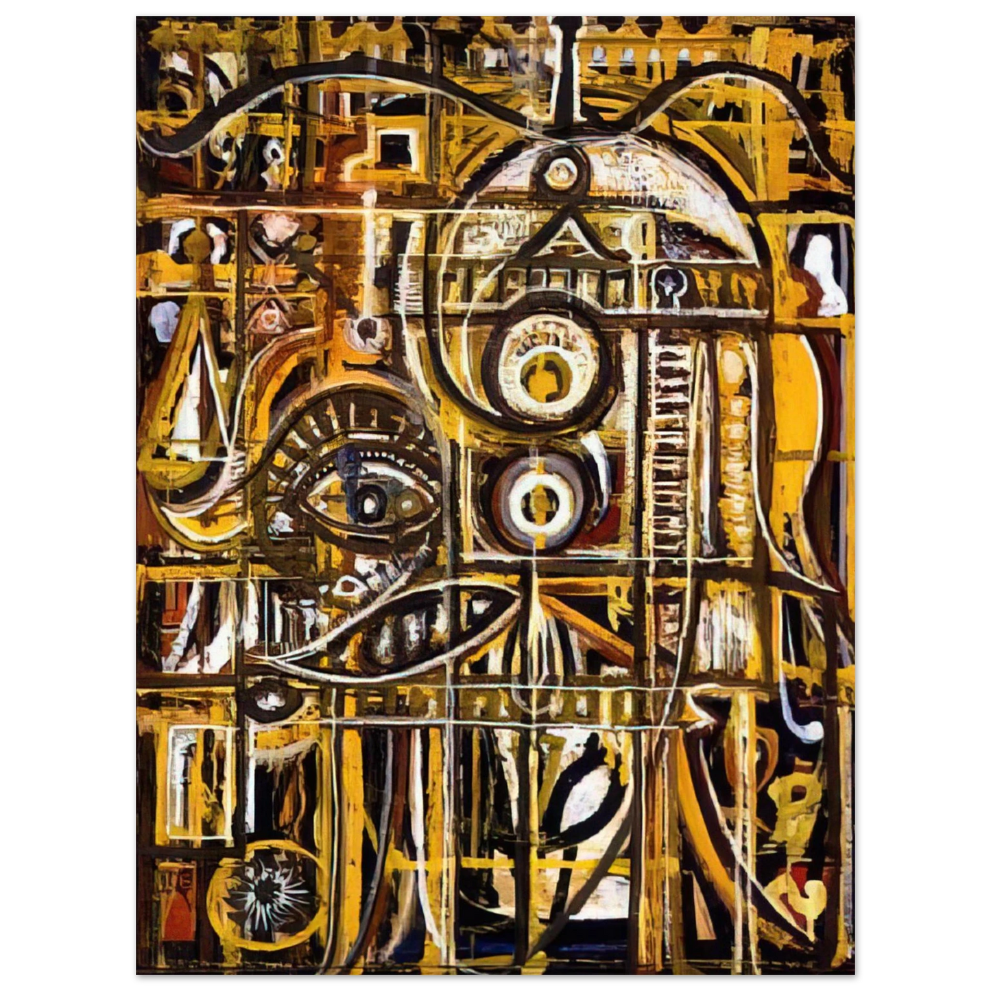 Richard Pousette-Dart - Abstract Eye - 1943  75x100 cm / 30x40inches Fine Art Poster