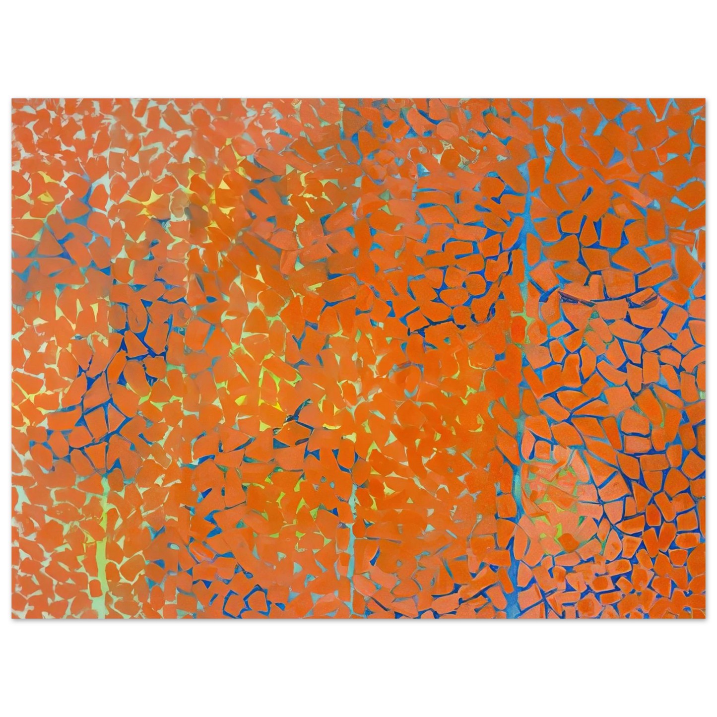 Alma Woodsey Thomas - AUTUMN LEAVES FLUTTERING IN THE BREEZE 1973  75x100 cm / 30x40inches Fine Art Poster