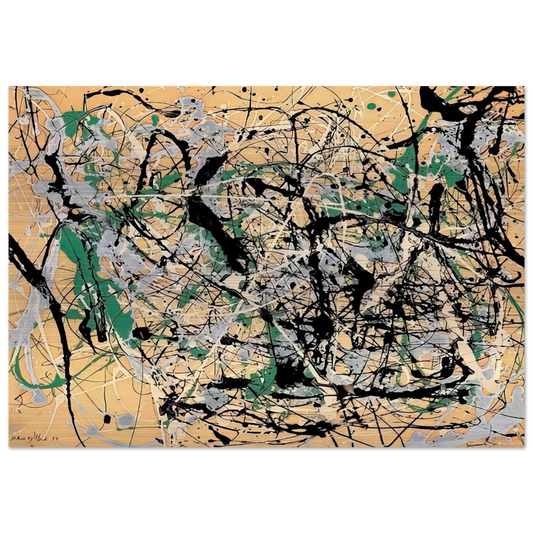 NUMBER 17 1949 - Jackson Pollock Brushed Aluminum Print - 70x100 cm / 28x40 inches | Jackson Pollock Aluminum Print | Jackson Pollock Prints