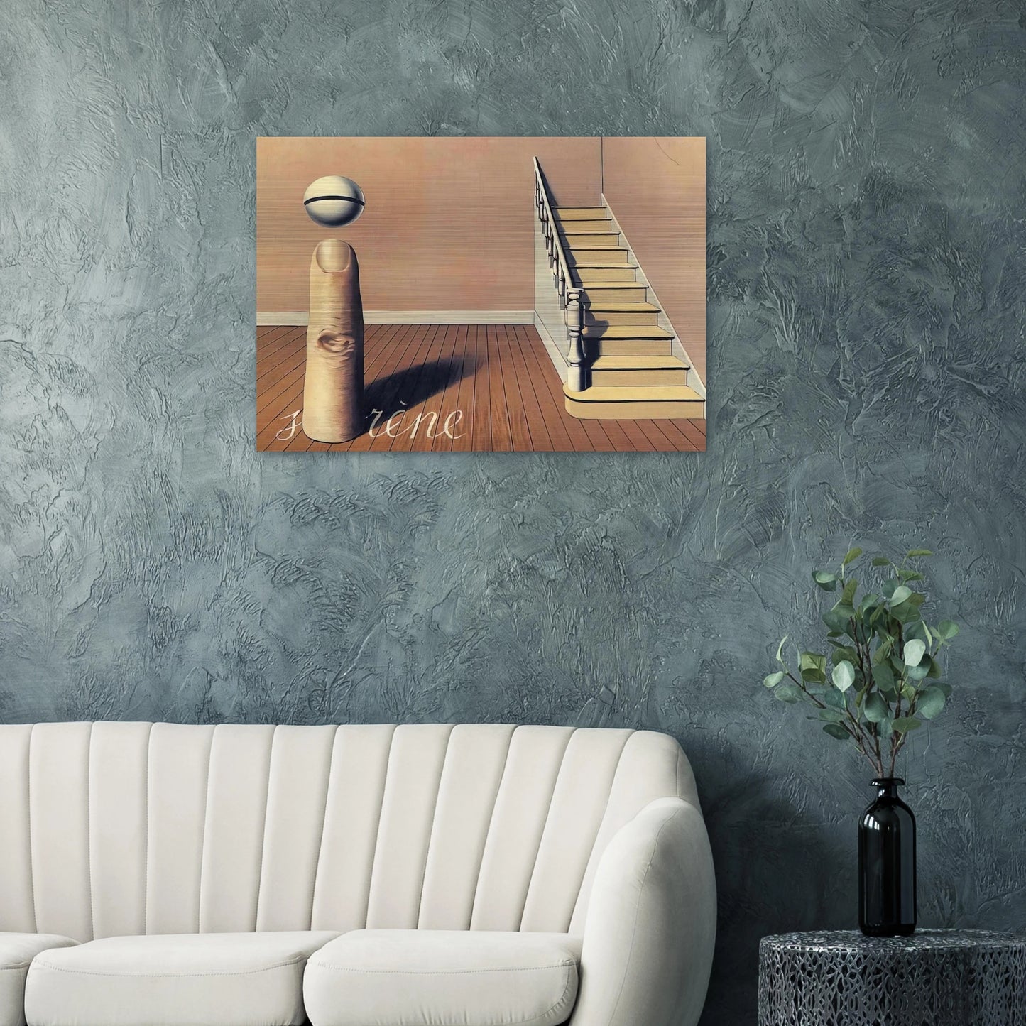 FORBIDDEN LITERATURE THE USE OF THE WORD 1936 - Rene Magritte Brushed Aluminum Print - 70x100 cm / 28x40 inches | Rene Magritte Aluminum Print | Rene Magritte Prints