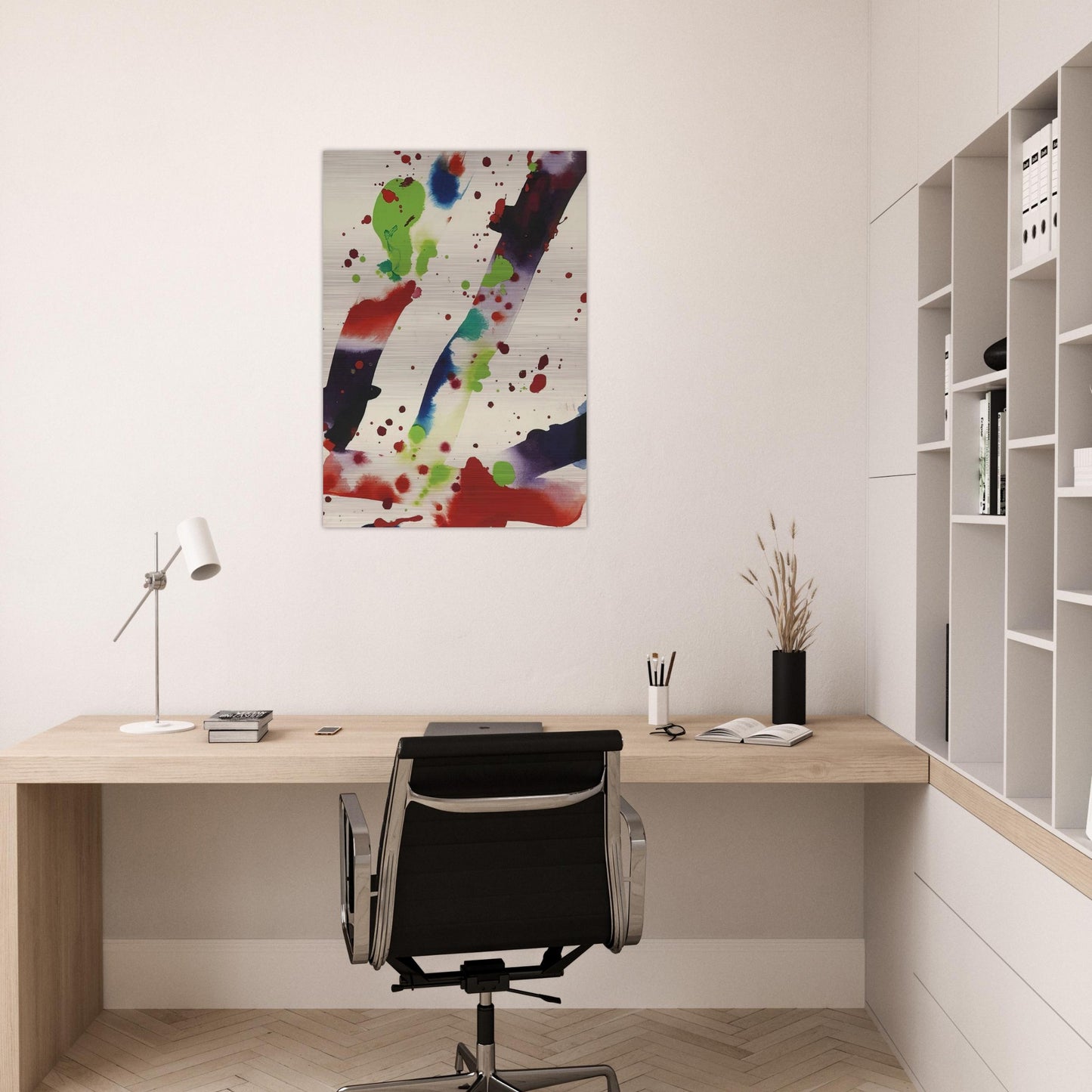 Hello - Sam Francis Brushed Aluminum Print - 70x100 cm / 28x40 inches | Sam Francis Aluminum Print | Sam Francis Prints