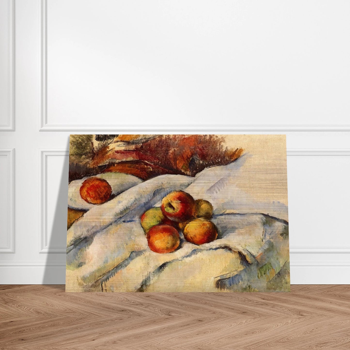 Apples on a Sheet - Paul Cézanne Brushed Aluminum Print - 70x100 cm / 28x40 inches | Paul Cézanne Aluminum Print | Paul Cézanne Prints