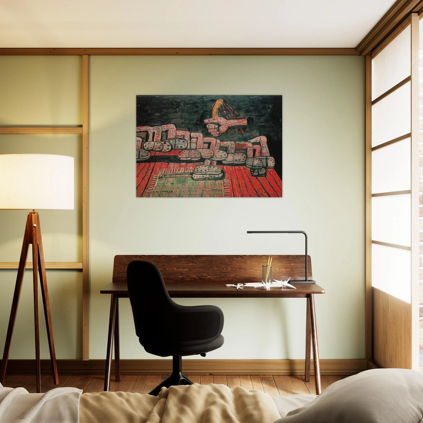 ROOM - Philip Guston Brushed Aluminum Print - 70x100 cm / 28x40 inches | Philip Guston Aluminum Print | Philip Guston Prints
