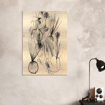 Planta tuberosa - Surrealism - Wols Brushed Aluminum Print - 70x100 cm / 28x40 inches | Wols Aluminum Print | Wols Prints