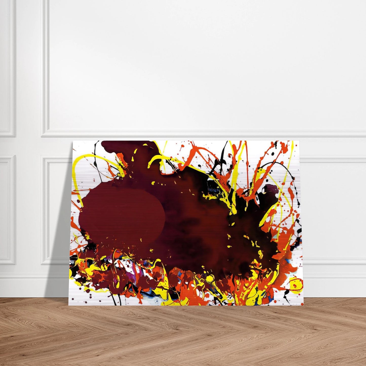 Untitled  SFP94-139  SFF 1809  - Sam Francis Brushed Aluminum Print - 70x100 cm / 28x40 inches | Sam Francis Aluminum Print | Sam Francis Prints
