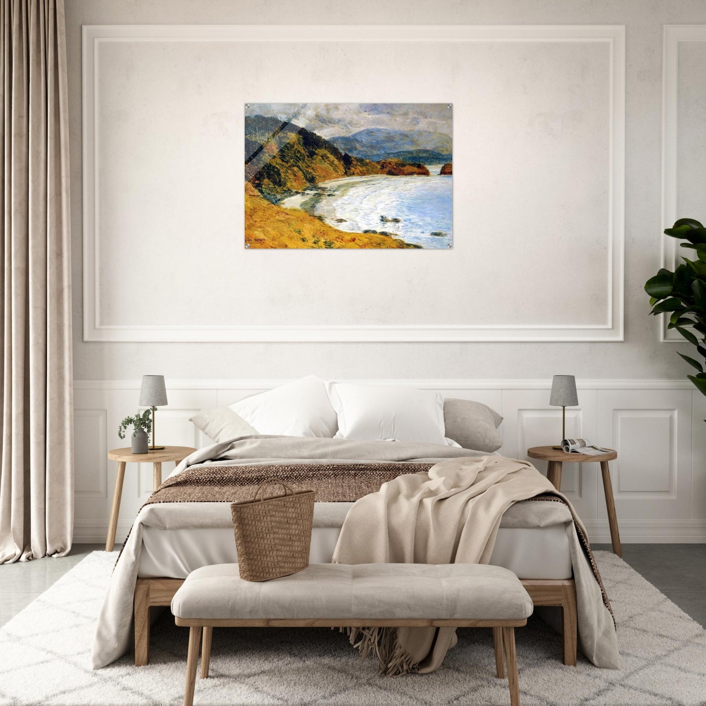 Ecola Beach, Oregon - Childe Hassam Acrylic Print - 70x100 cm / 28x40″ inches