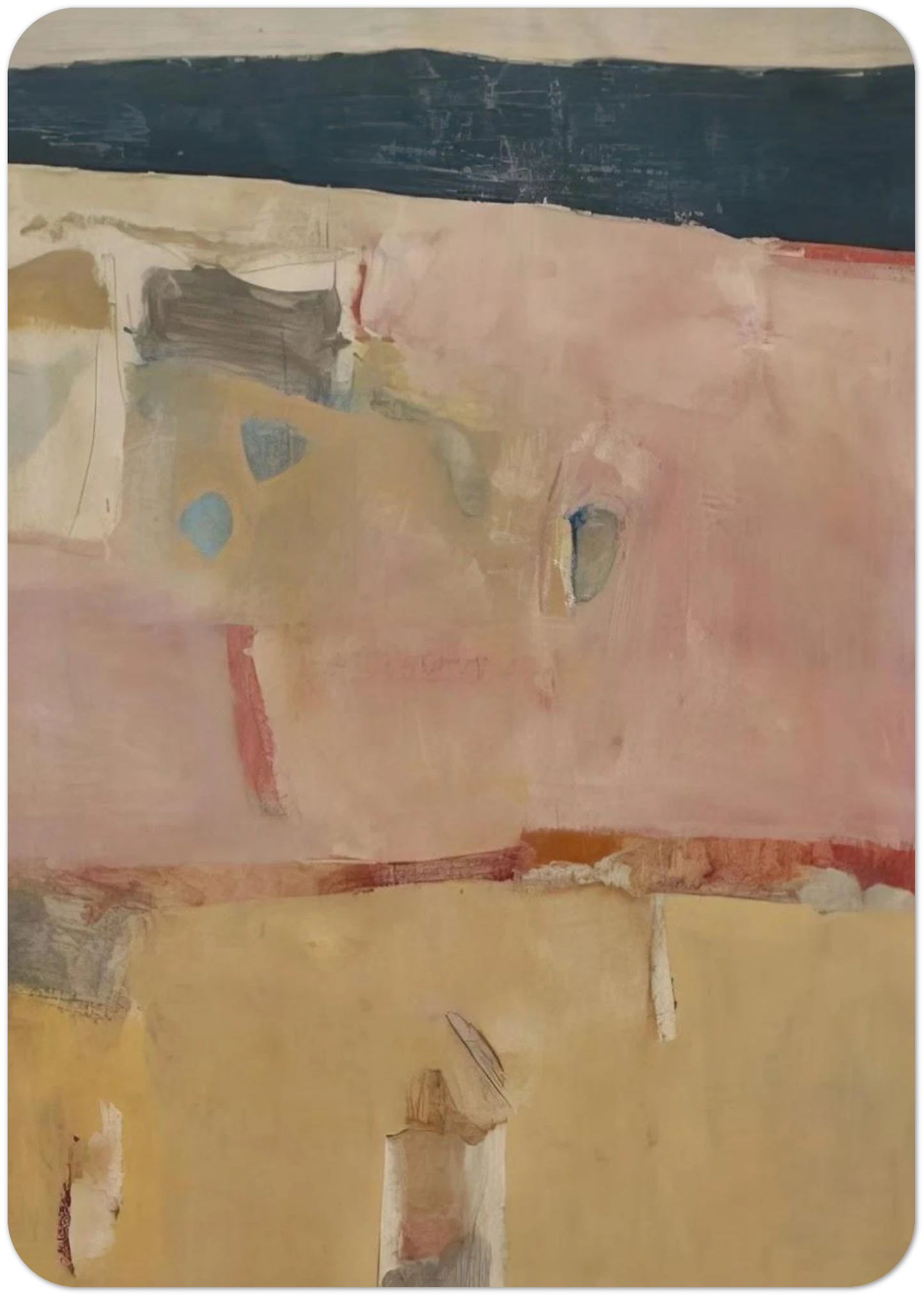 Albuquerque #11 By Richard Diebenkorn Pack of 10 Post Cards | Richard Diebenkorn Post Cards | A6 (10.5 x 14.8 cm) - 4.1 x 5.8 inches